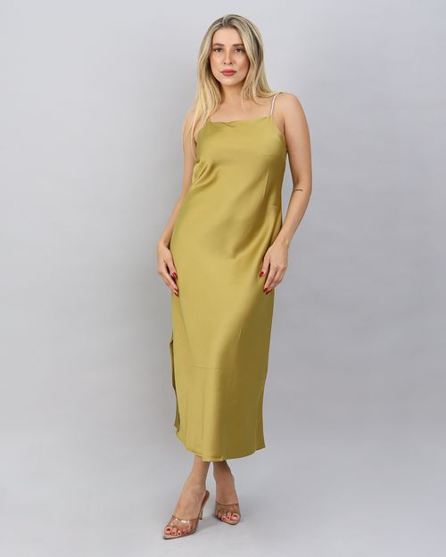 VESTIDO LONGO CETIM ALÇA 11-324