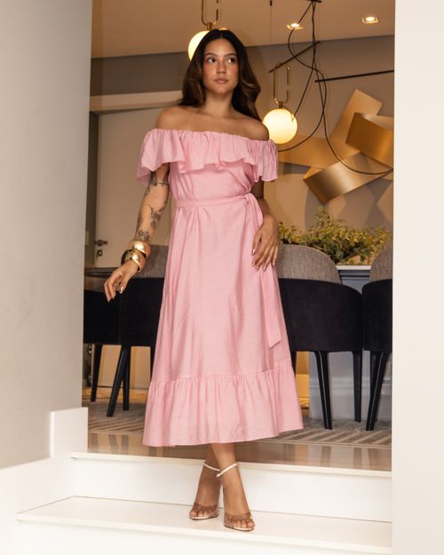 VESTIDO MIDI DE RAYON 59-860