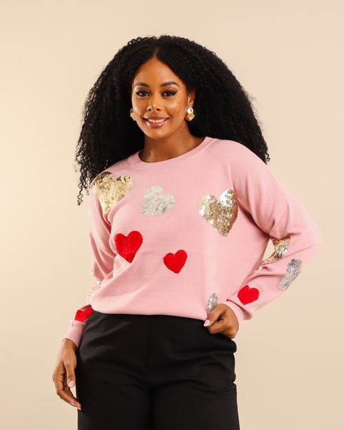 BLUSA MODAL CORAÇÃO PAETÊ 97-655