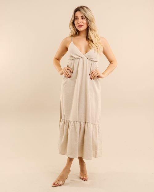 VESTIDO LINHO/LG AMARRAÇÃO 11-330