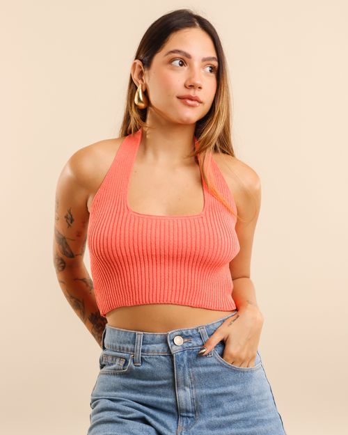 TOP FRENTE UNICA DE TRICOT LOV 910