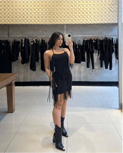 VESTIDO AÇCINHA FRANJAS SV-1384