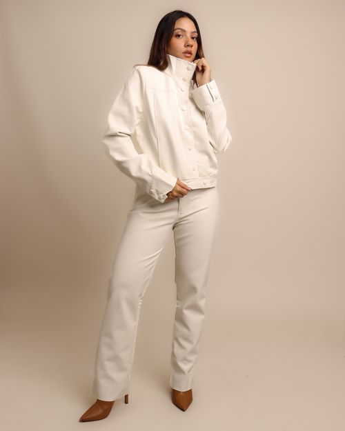 CALÇA RETA COURO 26-398