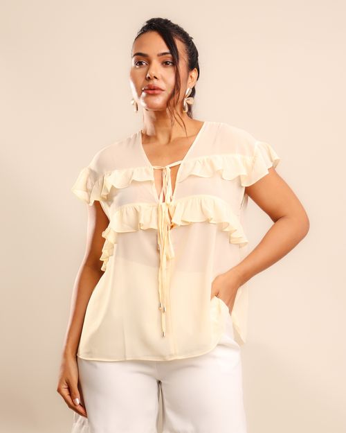 BLUSA BABADOS CREPE 25-103