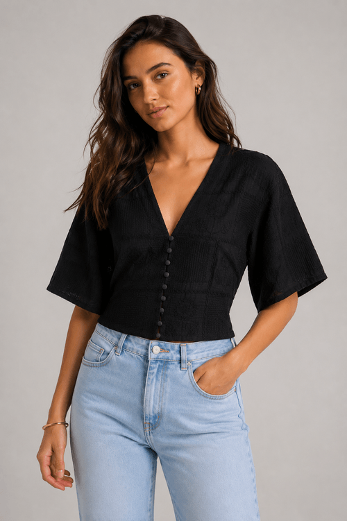 BLUSA DECOTE V MANGA