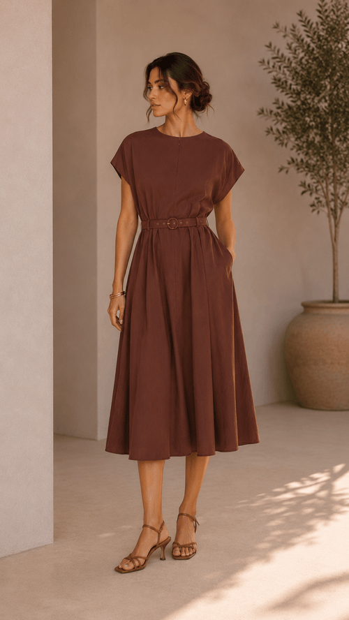 VESTIDO MID ALF VISC MORCEGO