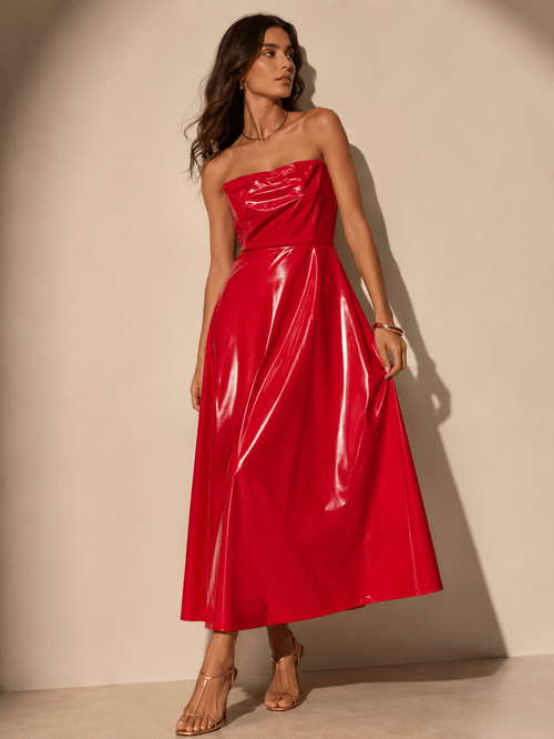 VESTIDO FORRO SEM MANGA VINIL
