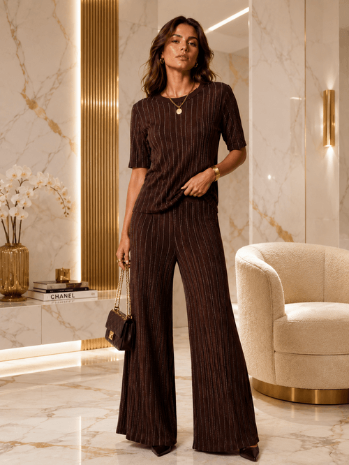 CONJUNTO CALÇA EM MALHA VISCO STRECH